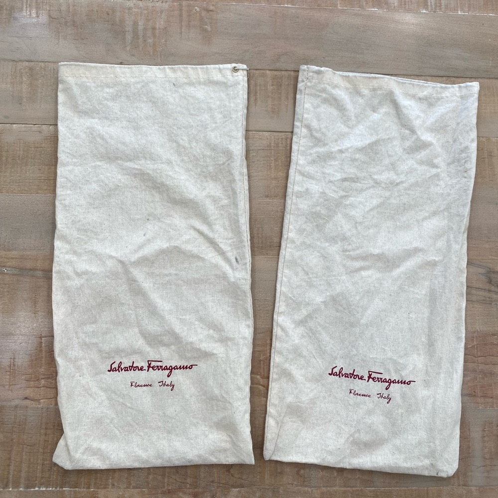2 Salvatore Ferragamo Dust bag Mens shoes belt protective storage